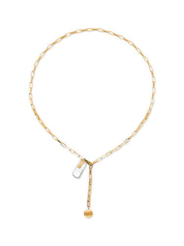 adjustable Necklace Pearl - verstellbare Kette mit Perle - collar ajustable Perla