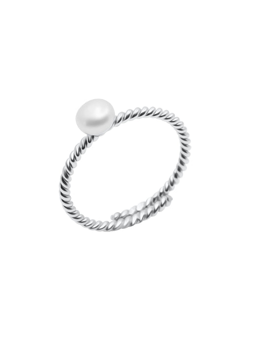Freswater pearl ring silver, silber Damenring mit Süsswasserperle, anillo de plata  para mujer con perla 