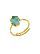 Cargar imagen en el visor de la galería, gold Ring with Gemstone, Ring gold mit Edelstein, Anillo de oro con gema

