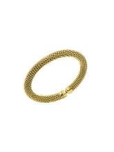 Lade das Bild in den Galerie-Viewer, Ring with braided surface gold, goldener Ring in geflochtenen Design, Anillo con diseño de trenza oro
